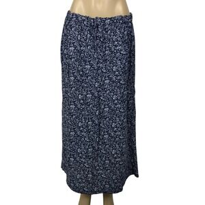 Vintage Cherokee Floral Print Maxi Skirt Size XL Boho Fairy Cottagecore Prairie